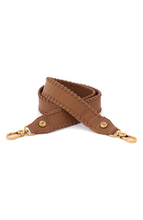 Leather Whipstitch Bag Strap