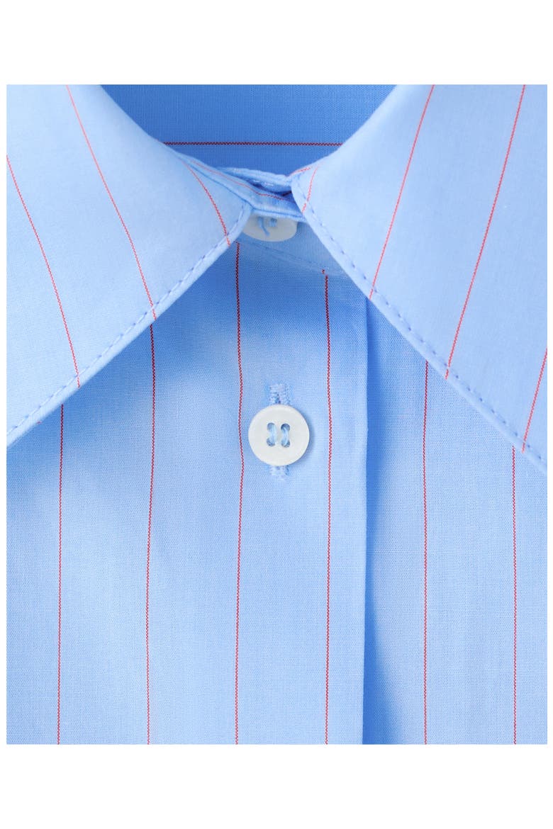 Stripe Poplin Button-Up Shirt, Alternate, color, BLUE