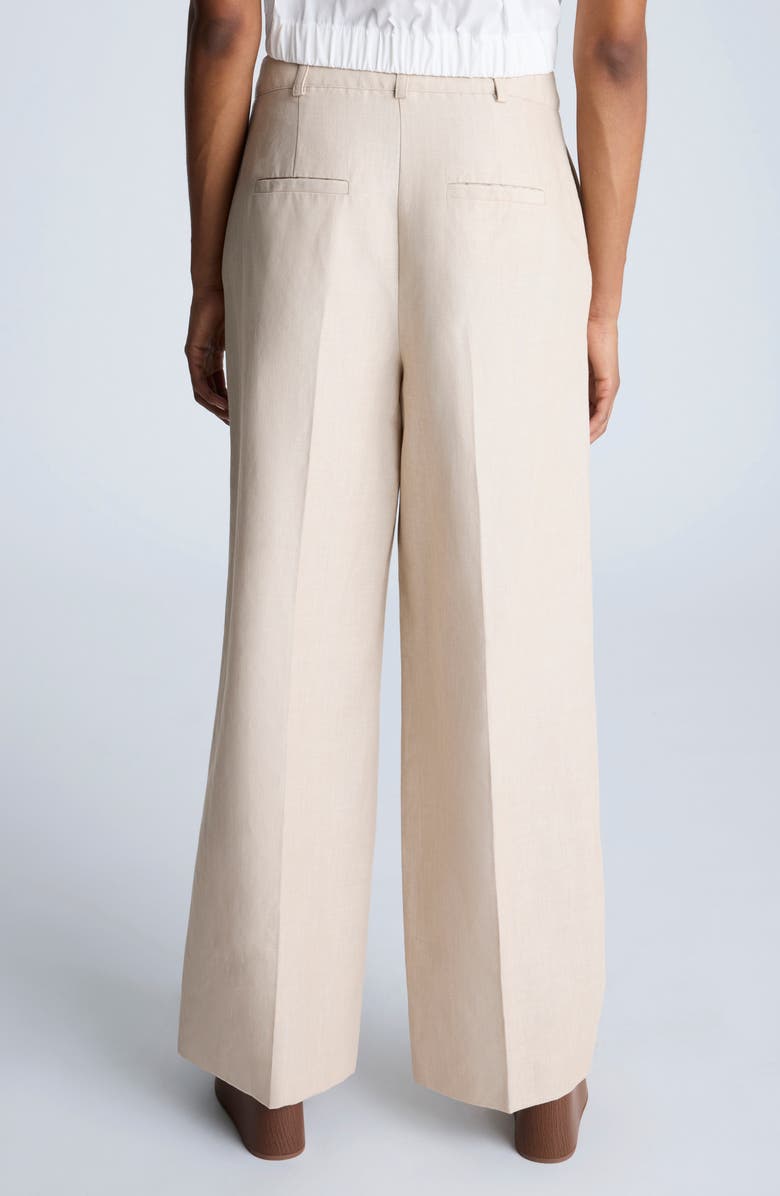 Kenneth Cole Pintuck Pleat Wide Leg Pants, Alternate, color, Lt Bronze Multi