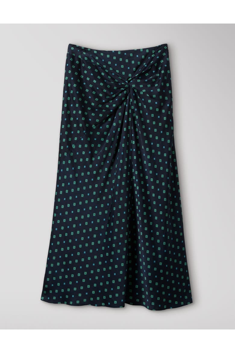 Diamond Geo Twist Midi Skirt, Alternate, color, Navy/Multi