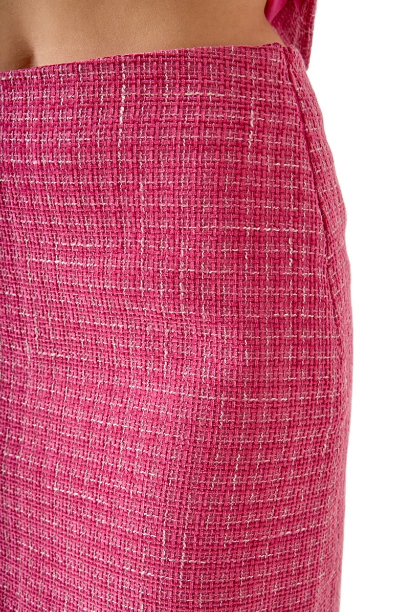 MARSY Tweed Miniskirt, Alternate, color, Pink