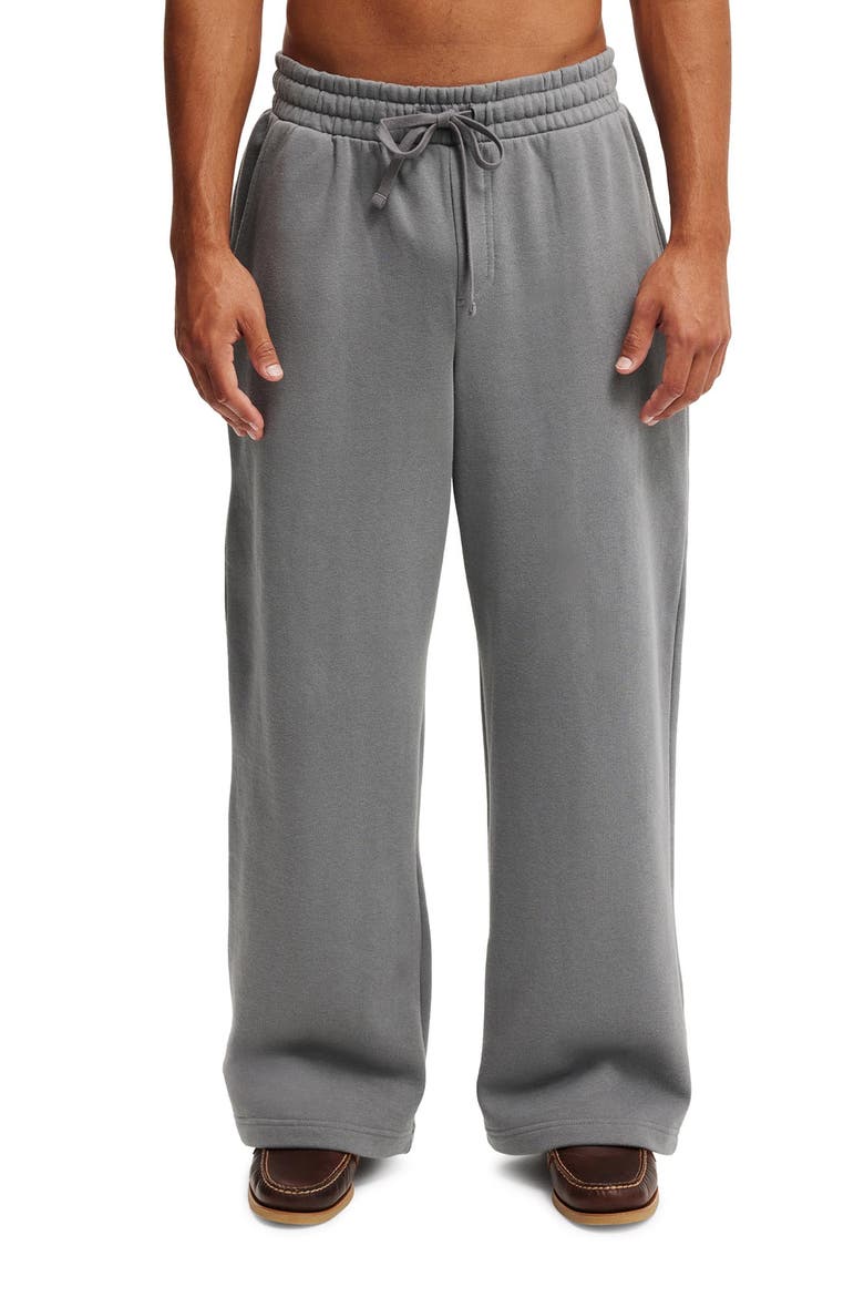Men's Super Baggy Track Pant, Main, color, Slate Stone