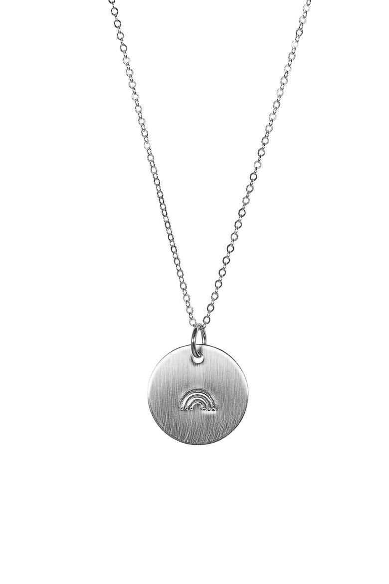 Rainbow ID Necklace, Main, color, SILVER