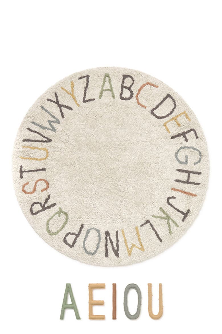 RugCycled World Map Washable Cotton Blend Rug, Alternate, color, NATURAL
