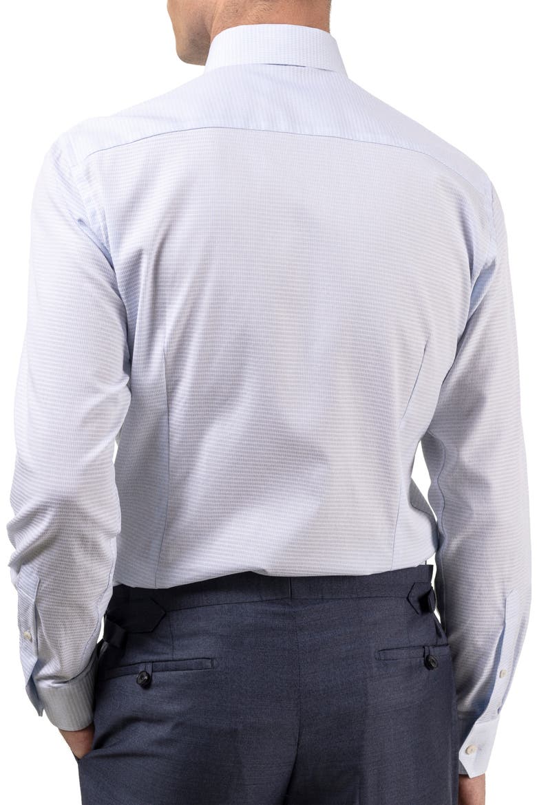 Contemporary Fit Textured Dress Shirt, Alternate, color, BLUE