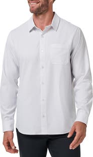 TravisMathew Techwoven Long Sleeve Button-Up Shirt