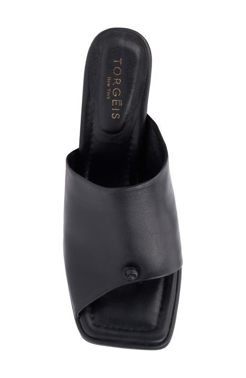 Torgeis Darla Slide Sandal In Black
