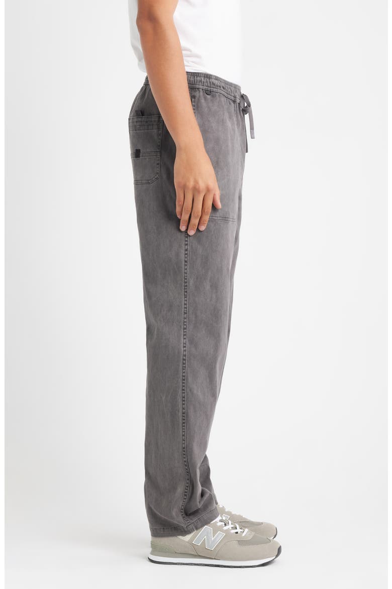 Made to Fade Stretch Cotton Drawstring Pants, Alternate, color, WASHED SMOKE