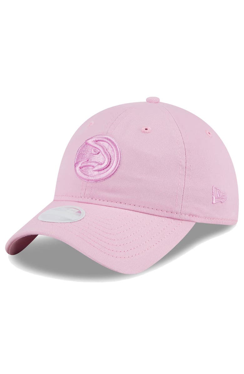 New Era Women's New Era Pink Atlanta Hawks Colorpack Tonal 9TWENTY Adjustable Hat, Main, color, Pink