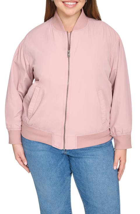 Relaxed Bomber Jacket (Plus)