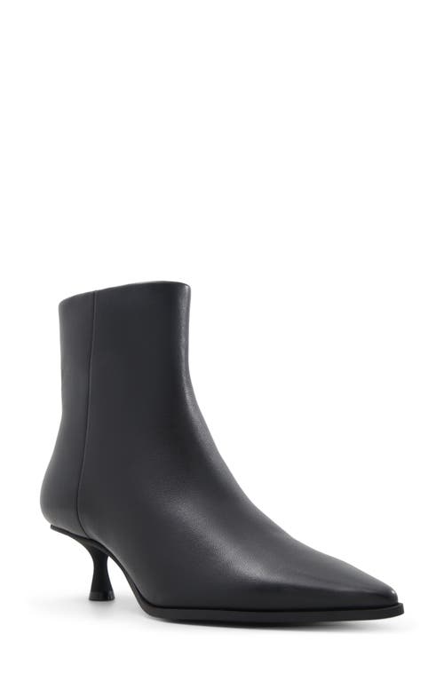 Aldo Emmalie Pointed Toe Kitten Heel Bootie In Black