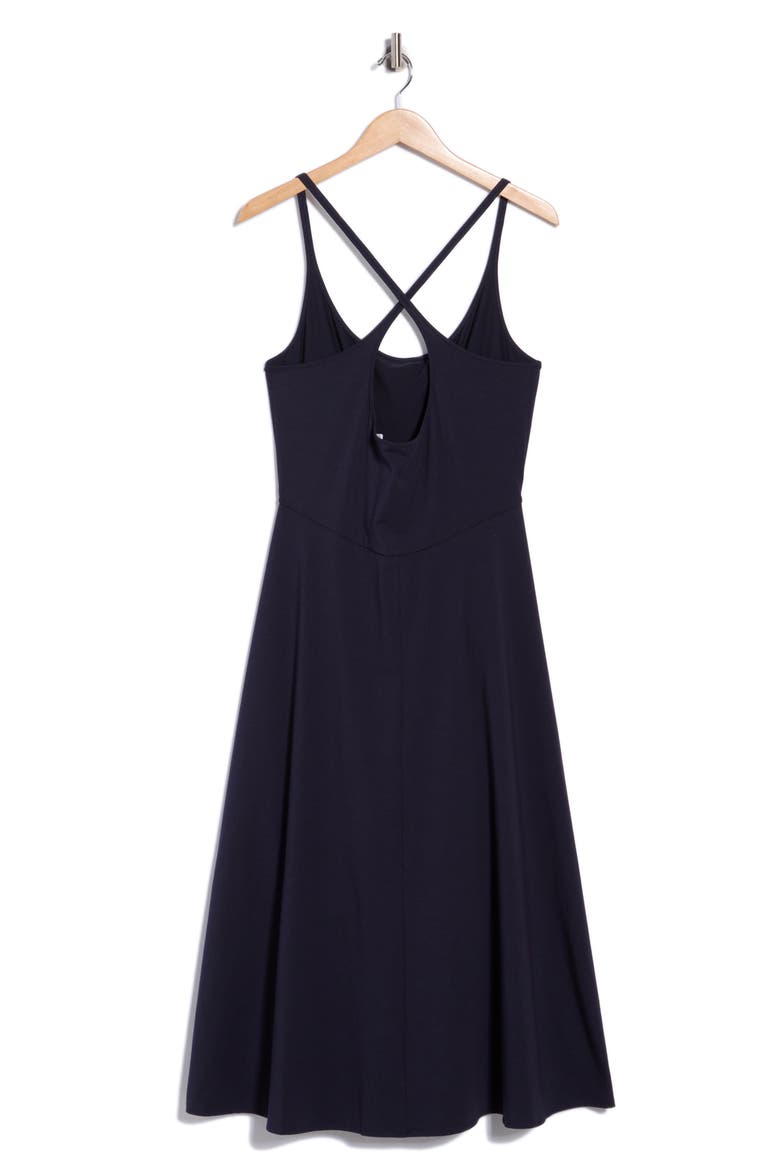 Sarong Drape Dress, Alternate, color, NAVY