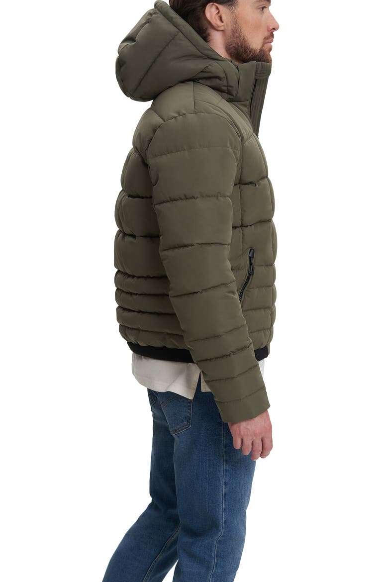 Cameron Hooded Puffer Jacket, Alternate, color, UNIFORM GREEN