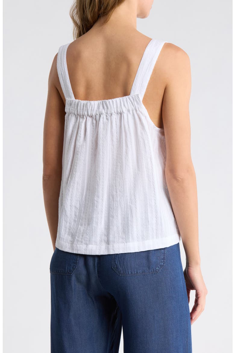 Jacquard Woven Tank, Alternate, color, WHITE