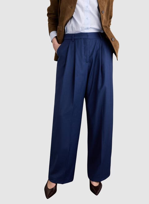 Mika Cool Wool Wide Leg Trousers