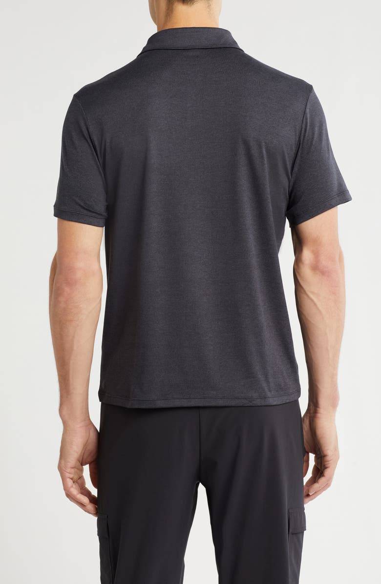 Zella Dynamic Train Polo, Alternate, color, Grey Dark Charcoal Heather