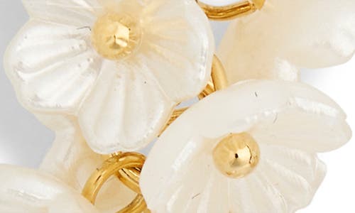 Eye Candy Los Angeles Inaya Butterfly & Flower Cascading Drop Earrings In Gold