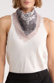 BCBGeneration Paisley Cotton Square Scarf