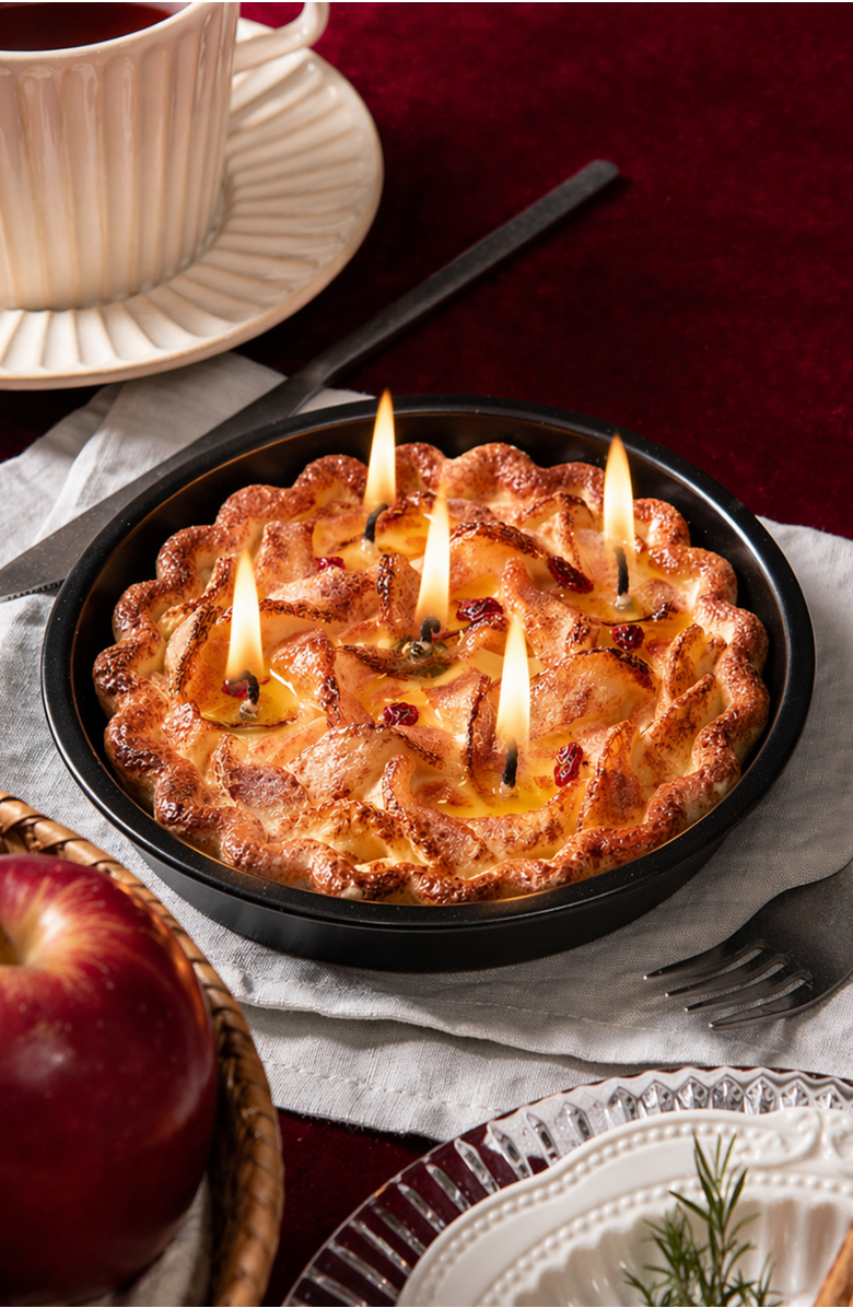 Southlake gifts Apple Pie Candle, Alternate, color, Brown