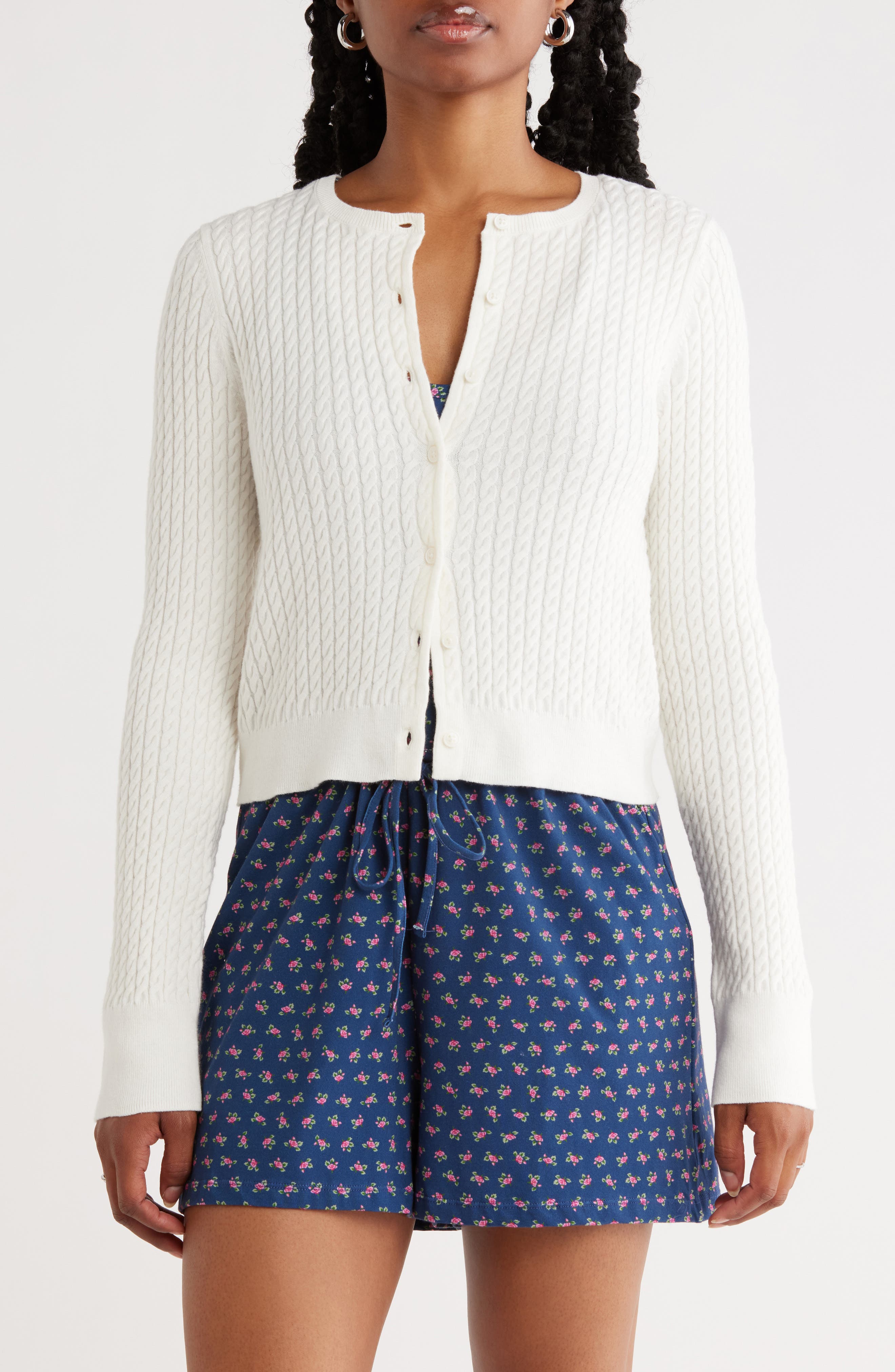 Abound Cable Knit Cardigan