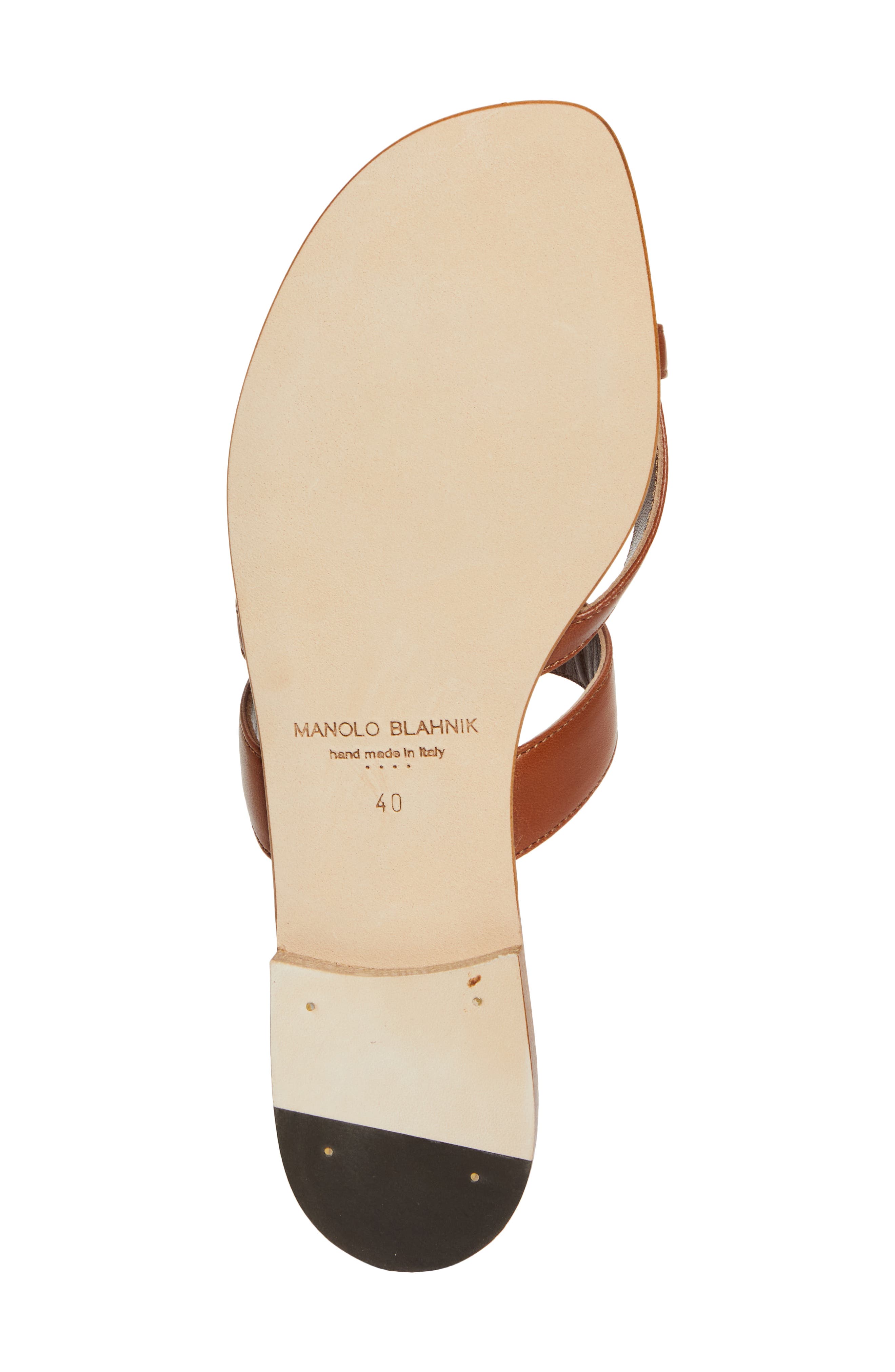 Manolo Blahnik Susa Sandal, Alternate, color, Brown
