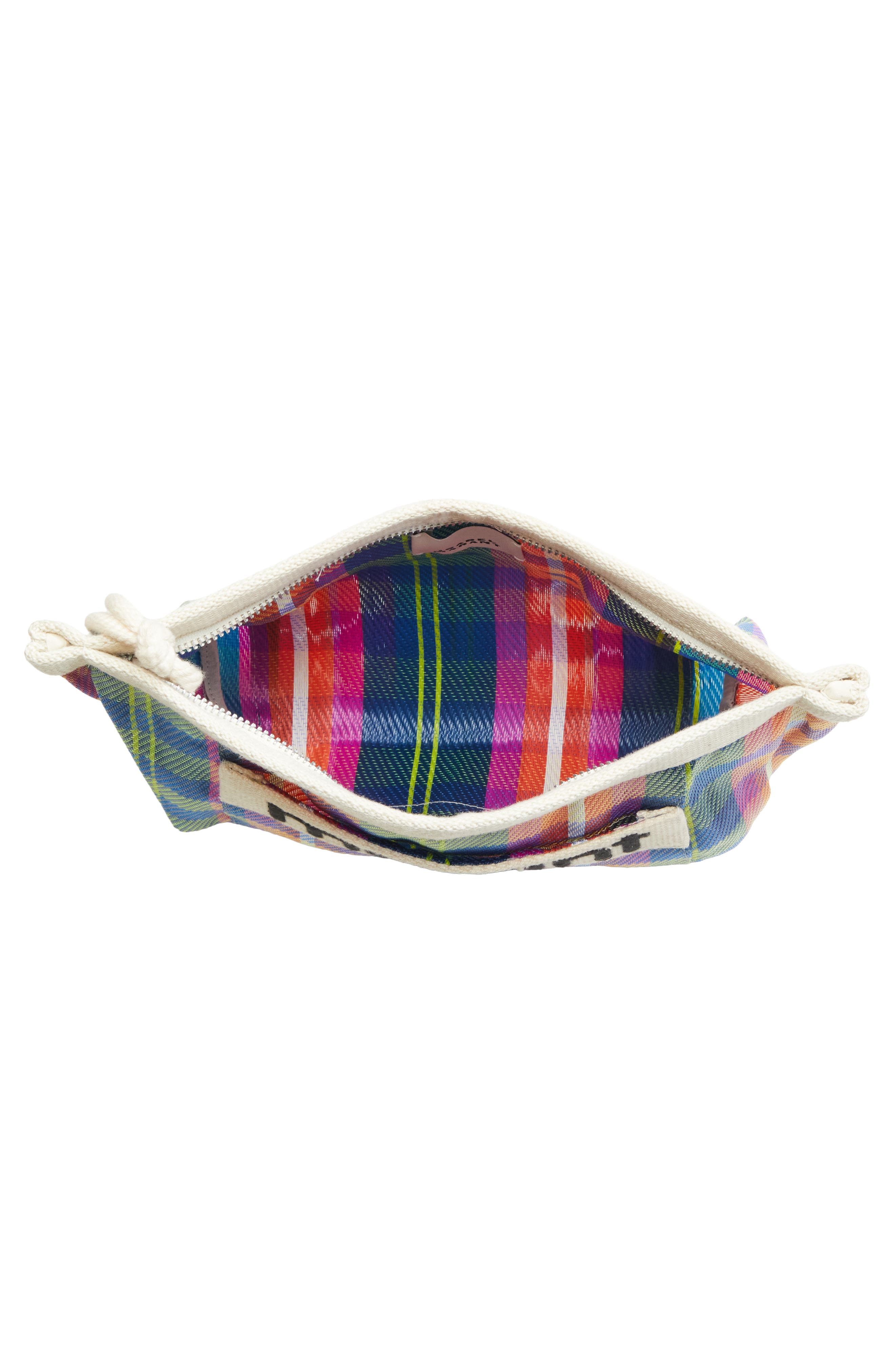 Isabel Marant Powden Stripe Nylon Pouch, Alternate, color, 