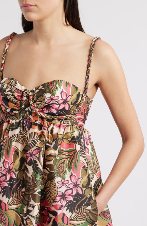 HUTCH HUTCH TWIST STRAP SLEEVELESS MIDI DRESS