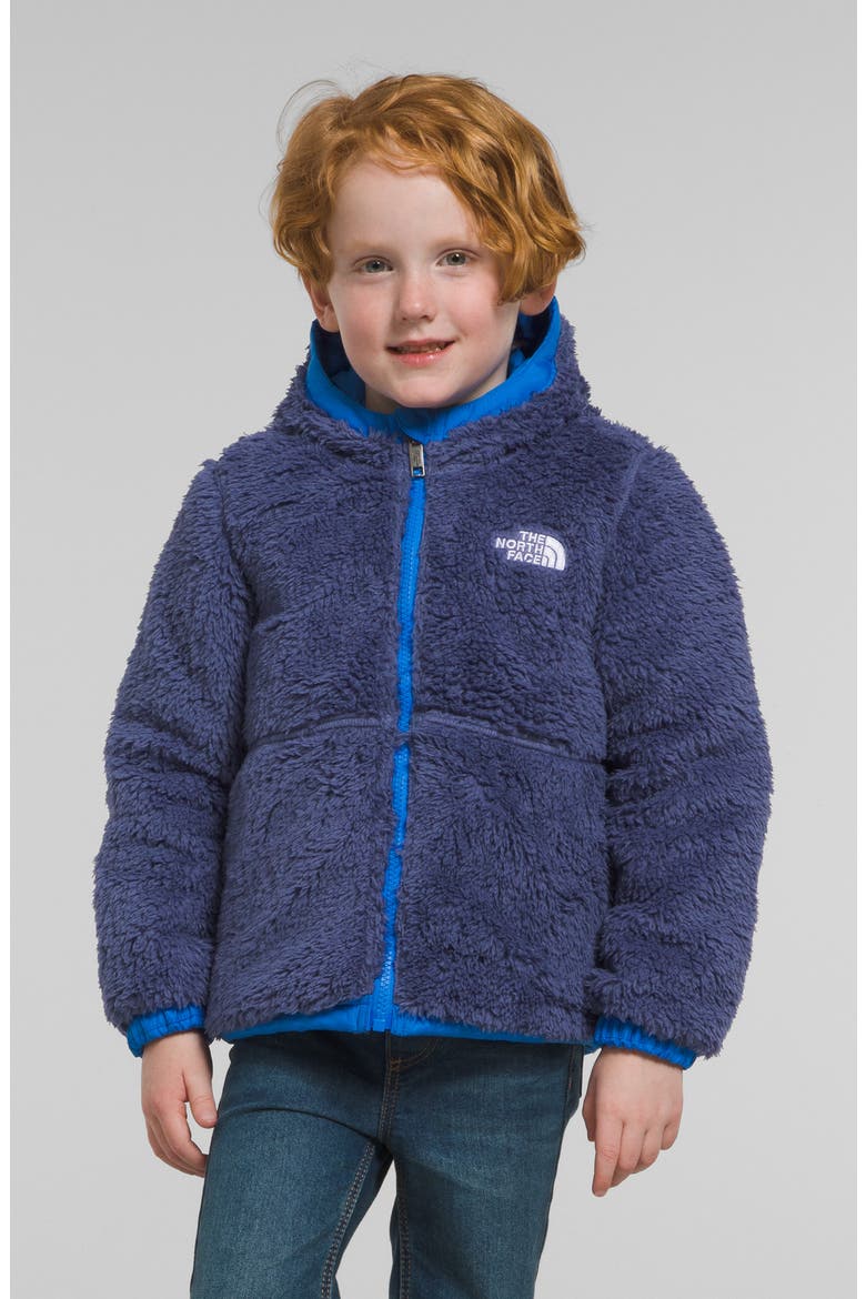 Kids Reversible Water-Repellent Coat, Alternate, color, OPTIC BLUE