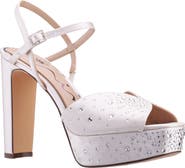 Nina Addison Slingback Peep Toe Platform Sandal