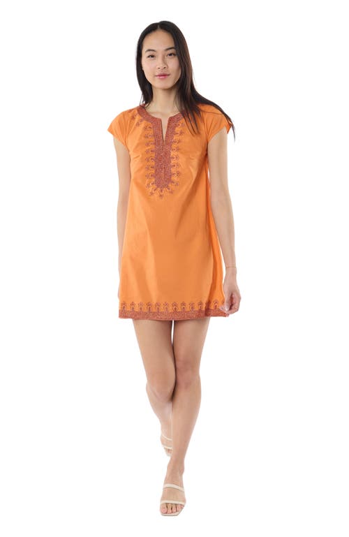 Calypso St. Barth Rowena Tunic in Orange 
