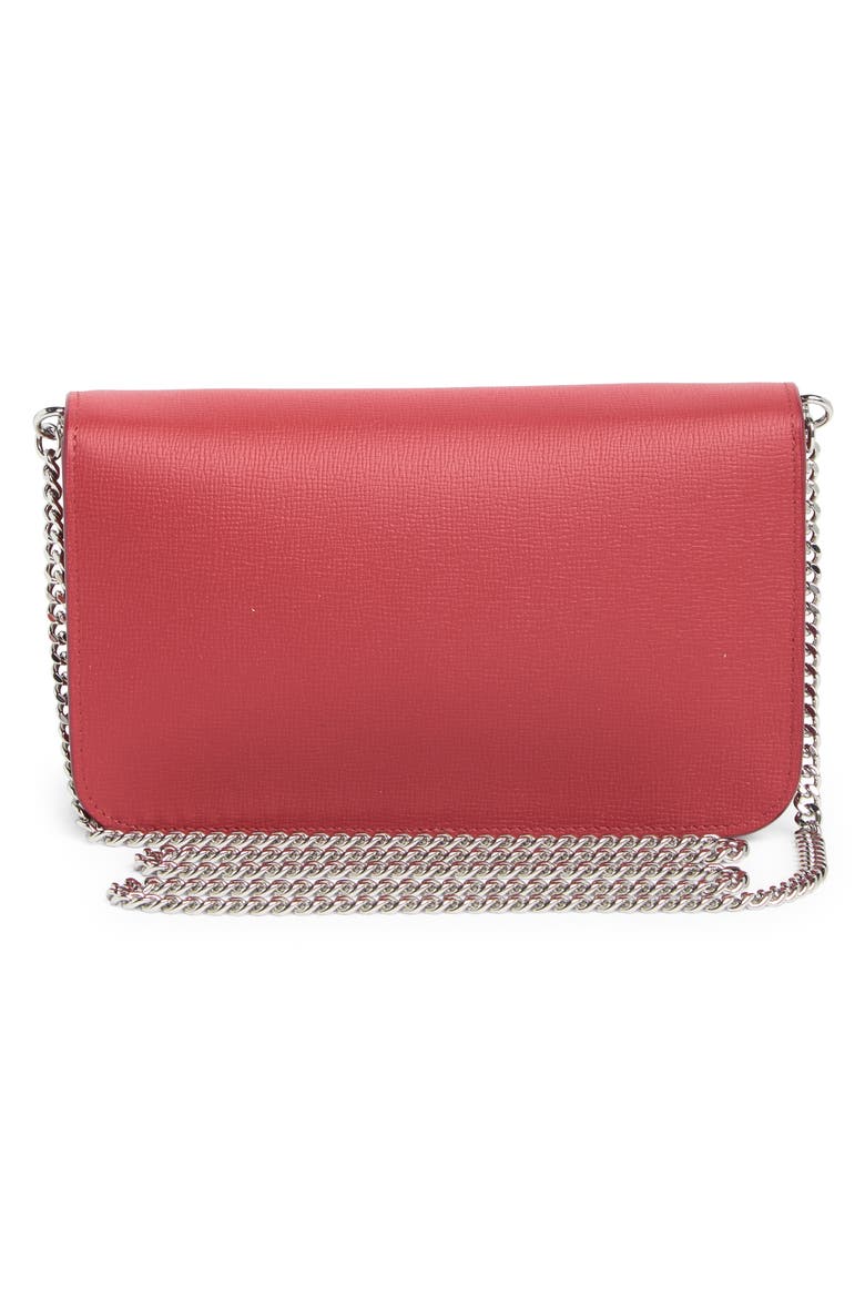 Le Pliage Neo Wallet on a Chain, Alternate, color, RED