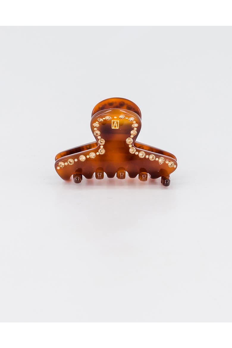 Raspail Acetate Strass Small Hair Claw Clip, Main, color, Ecaille