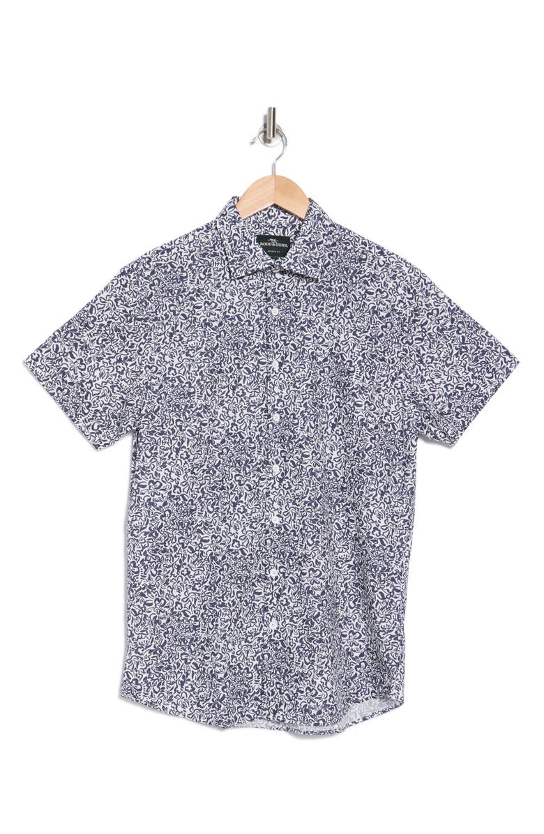 Rodd & Gunn Sherwood Downs Short Sleeve Cotton Button-Up Shirt, Alternate, color, Ink