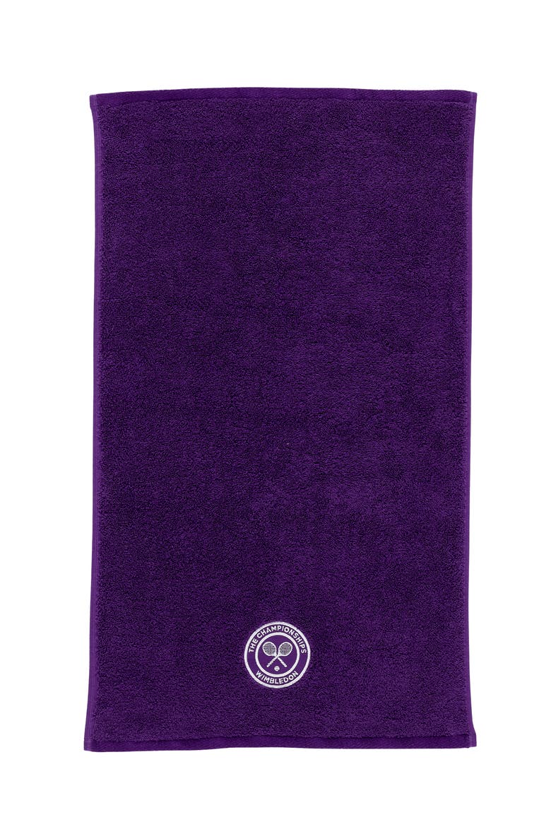 Wimbledon Luxury Cotton Iconic Guest Towels, Main, color, Purple