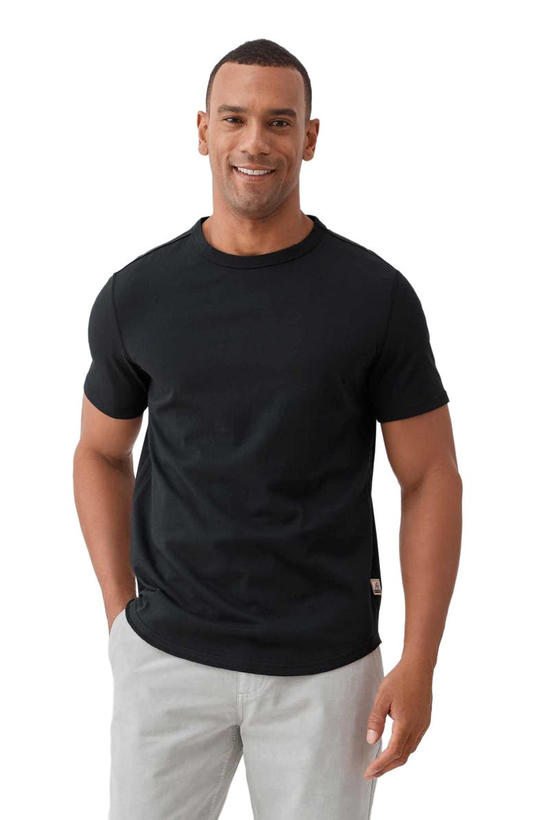 Surfside Supply Co. Salty Scoop Jersey Tee, Main, color, Black