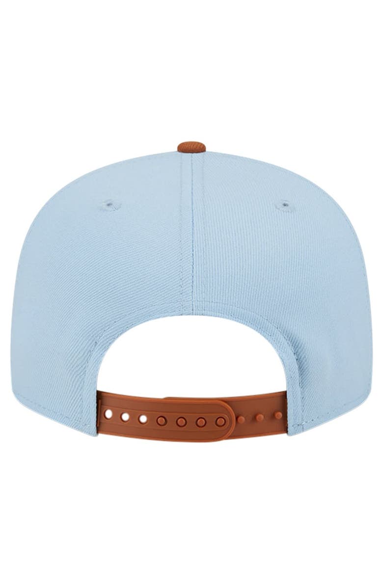 New Era Men's New Era Light Blue/Brown Philadelphia 76ers 2-Tone Color Pack 9FIFTY Snapback Hat, Alternate, color, 