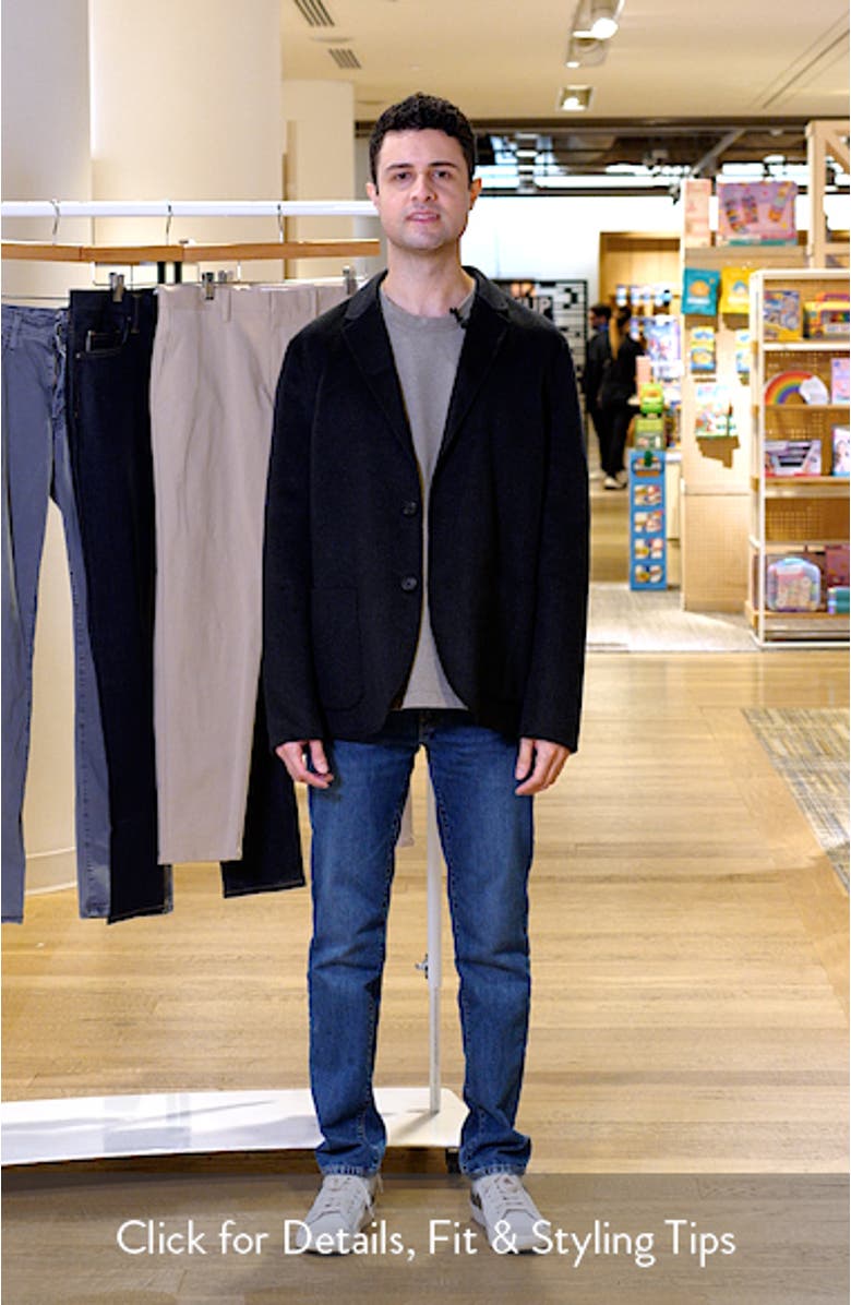 Wool Blend Double Button Blazer, sales video thumbnail