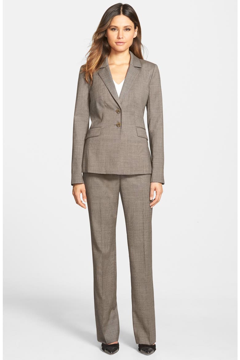 Wool Suiting Pants, Alternate, color, BROWN SLATE