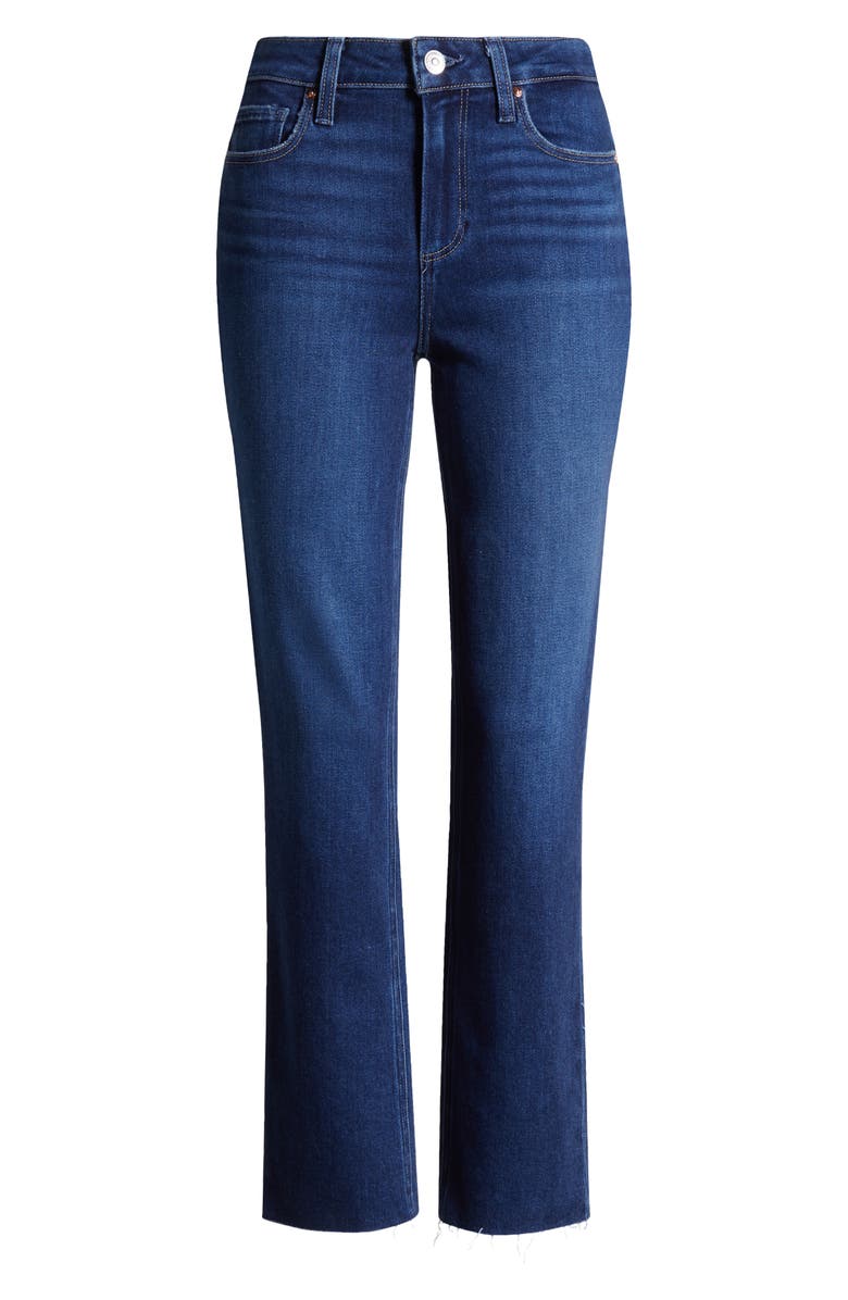 PAIGE Cindy Raw Edge Straight Leg Jeans, Alternate, color, Foreign Film