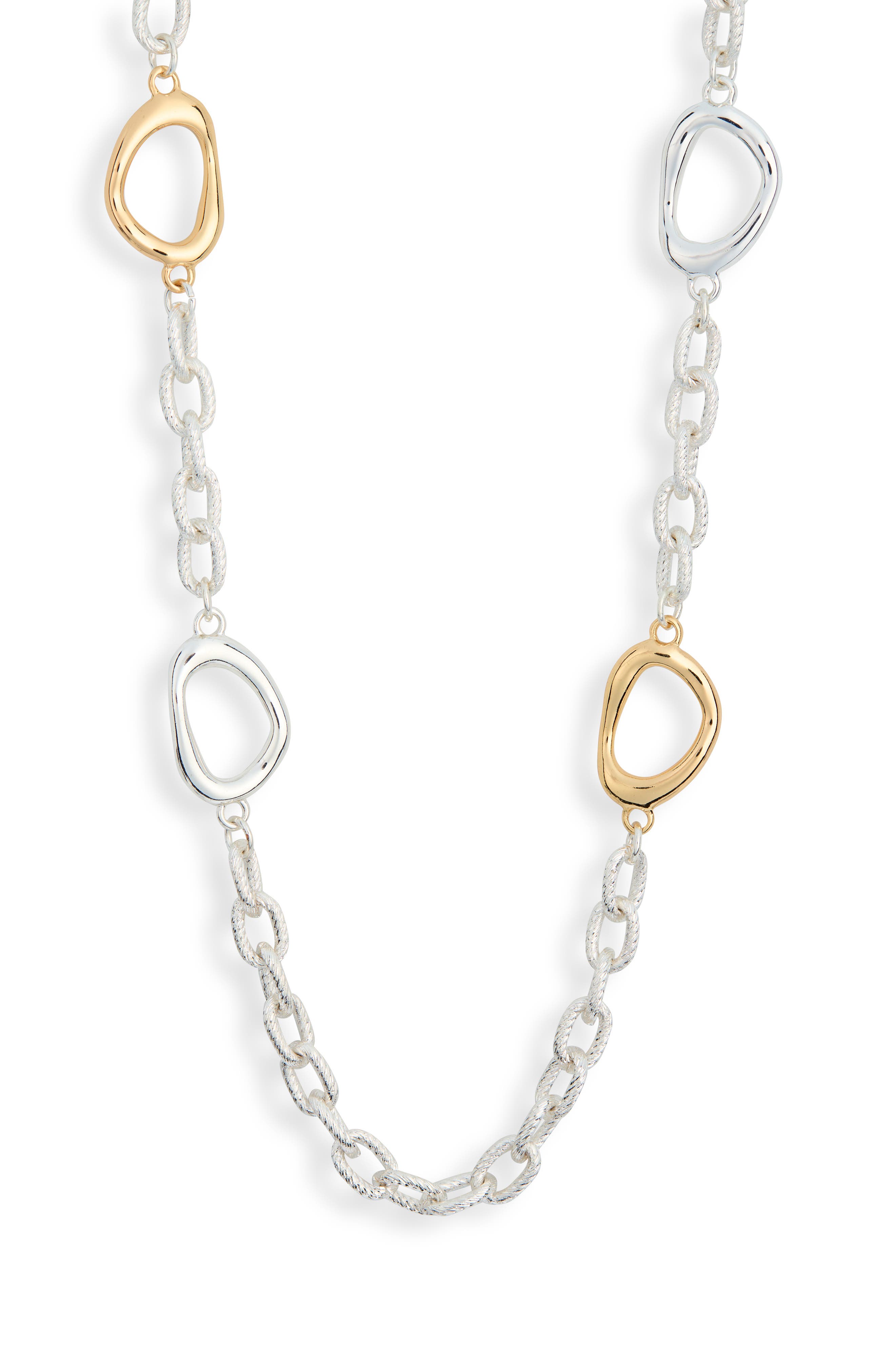 Two Tone Link Necklace