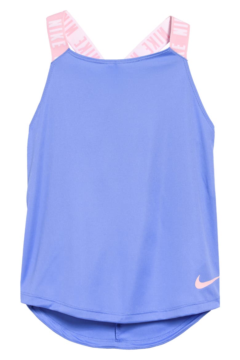 Kids' Elastika Tank, Main, color, ROYAL PULSE/ PINK/ PINK