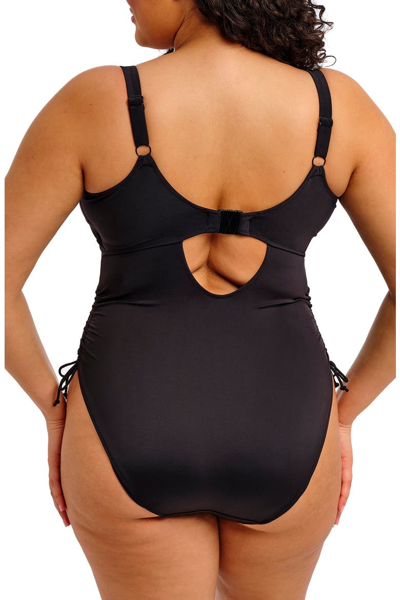Plain Sailing Adjustable One-Piece Swimsuit, Alternate, color, BLACK