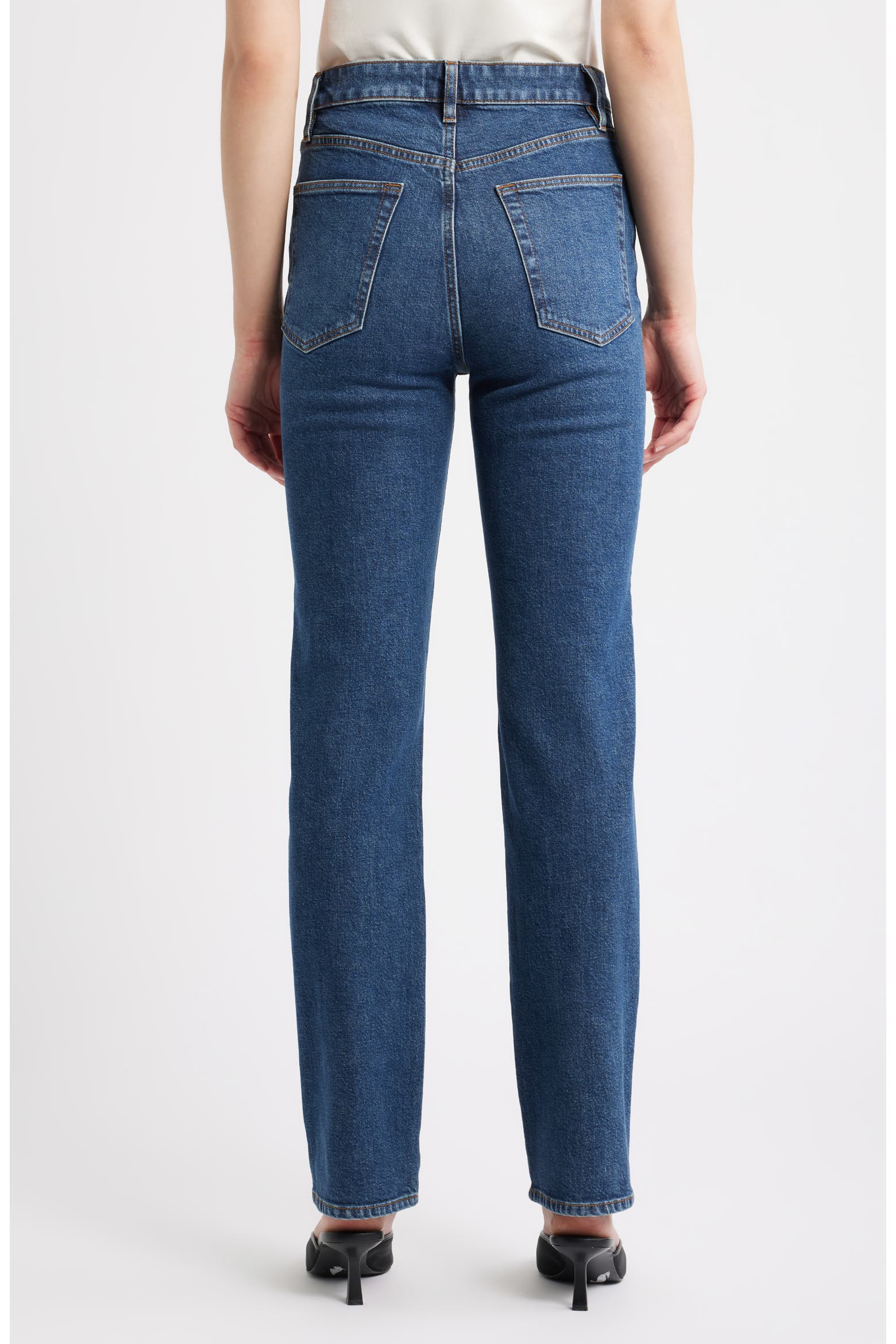 The Ruler High Waist Straight Leg Jeans (Women) | Nordstromrack