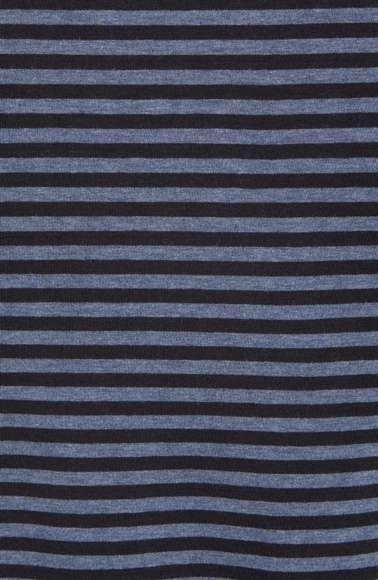 Daniel Buchler Stripe Stretch Cotton & Modal Crewneck T-Shirt, Alternate, color,
