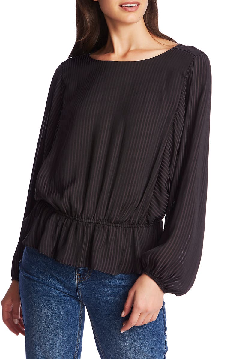 1.STATE Shadow Stripe Dolman Sleeve Peplum Top, Main, color, 