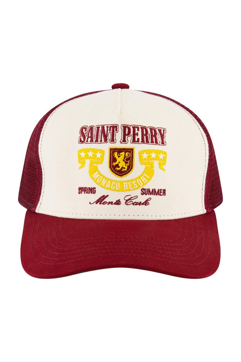Monte Carlo Resort Trucker Hat, Main, color, Red