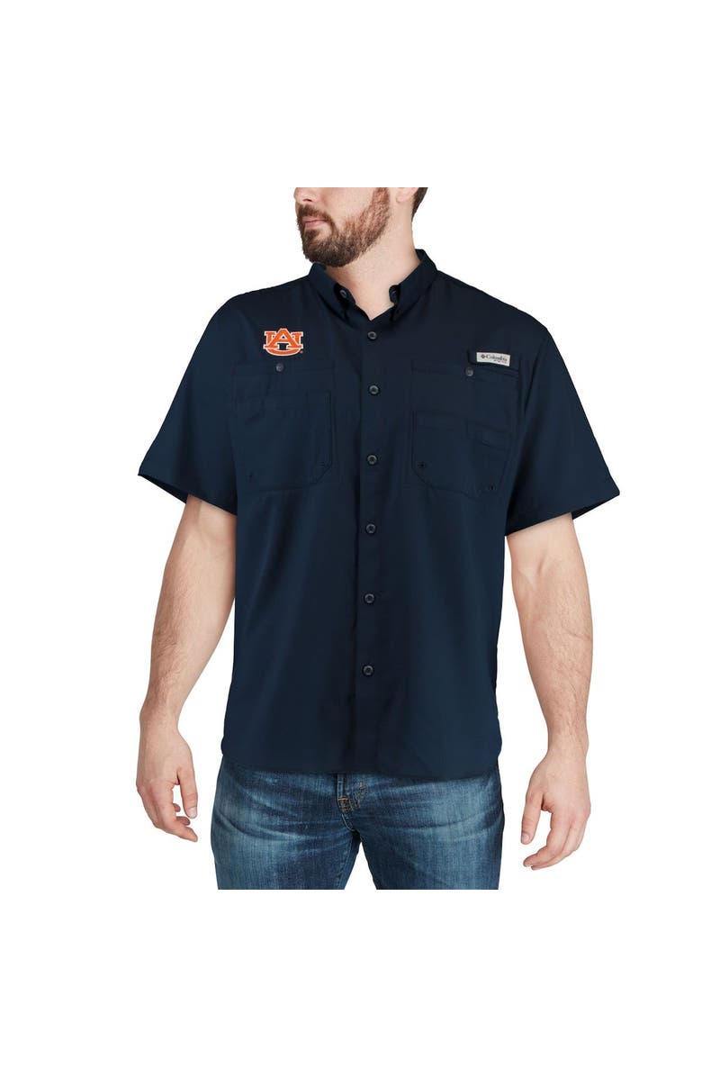 Columbia Men's Columbia Navy Auburn Tigers PFG Tamiami Shirt, Alternate, color, Navy