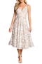 Sleeveless Mikado Fit & Flare Midi Dress