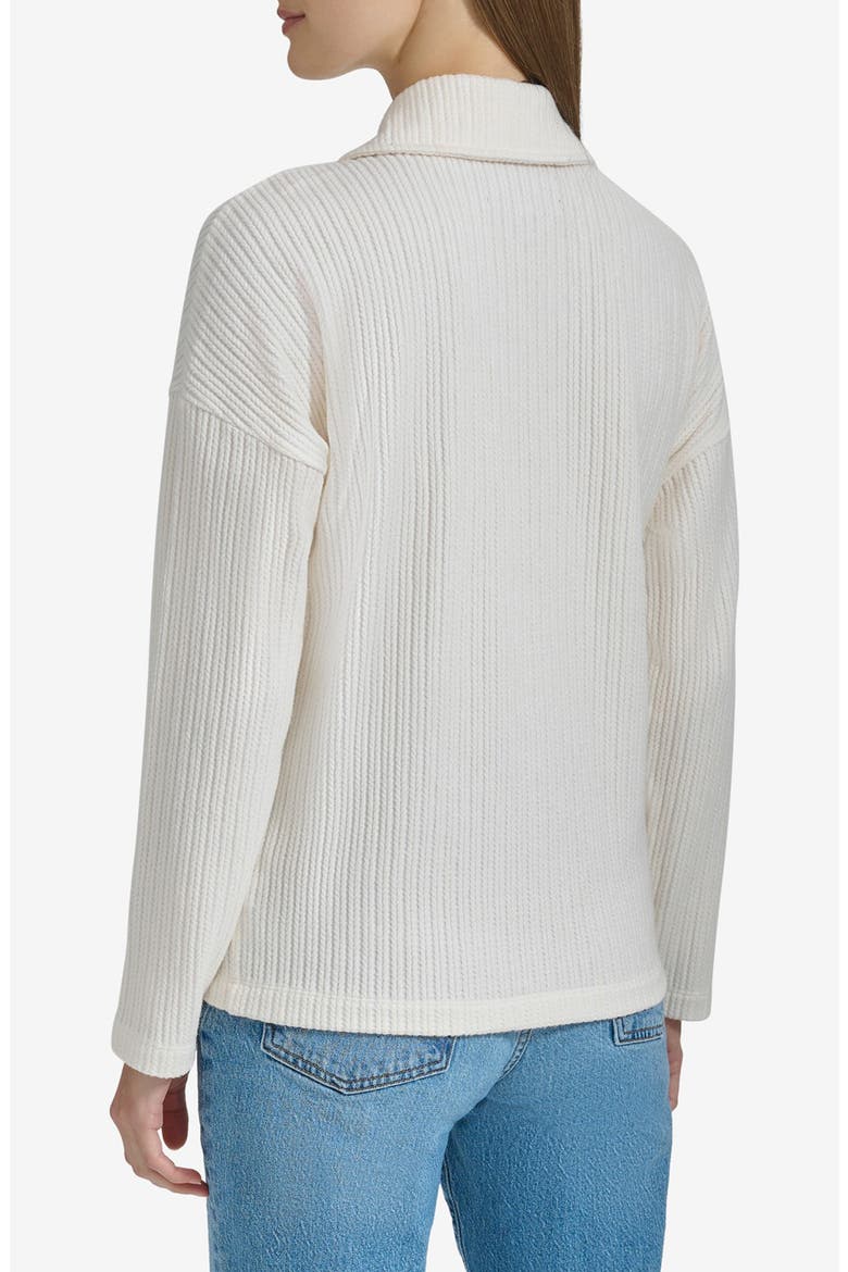 Long Sleeve Polo Sweater, Alternate, color, CREAM