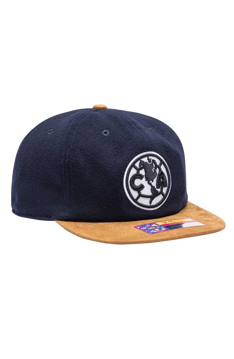 FAN INK Men's Navy Club America Lafayette Snapback Hat, Alternate, color, 